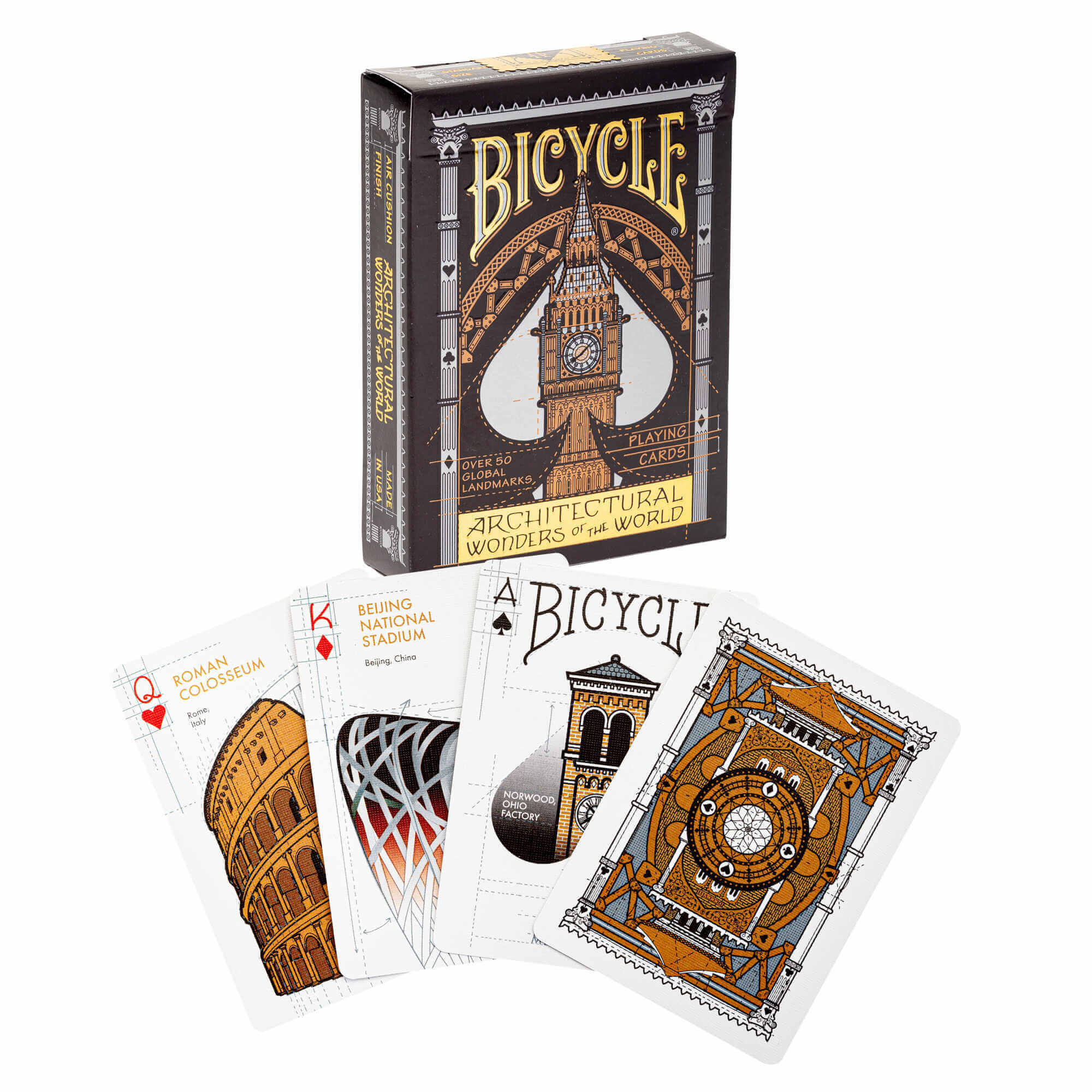 Naipes Bicycle Creatives - Architectual Wonders of the World