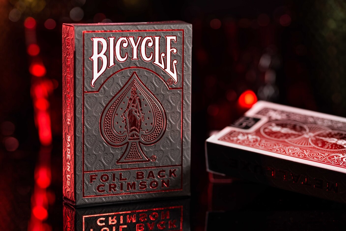 Naipes Bicycle Ultimates - MetalLuxe Crimson - Rojo