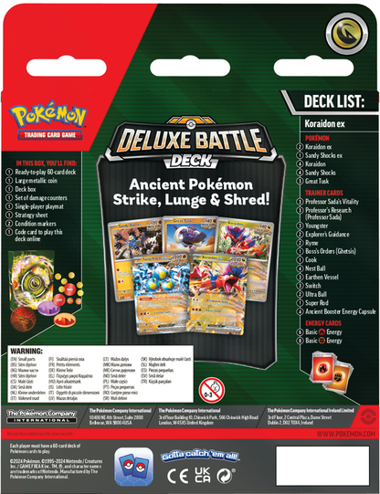 Pokémon - Miraidon / Koraidon ex Deluxe Battle Deck - Español