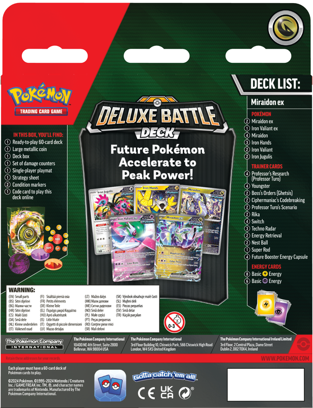 Pokémon - Miraidon / Koraidon ex Deluxe Battle Deck - Español
