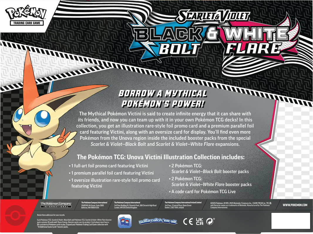 SV 10.5 Black Bolt & White Flare - Unova Illustration Collection ESPAÑOL