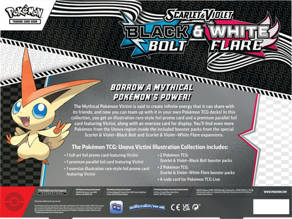 SV 10.5 Black Bolt & White Flare - Unova Illustration Collection INGLÉS