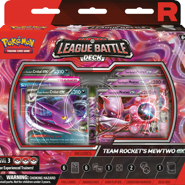 Team Rocket's Mewtwo ex League Battle Deck – frente