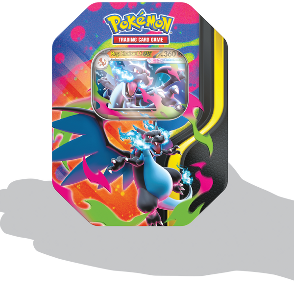 Mega Charizard Tin – contenido