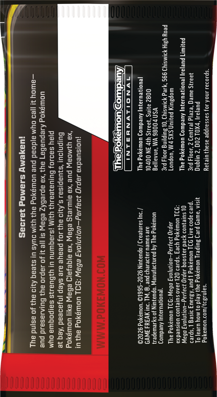 Perfect Order Booster – reverso del sobre
