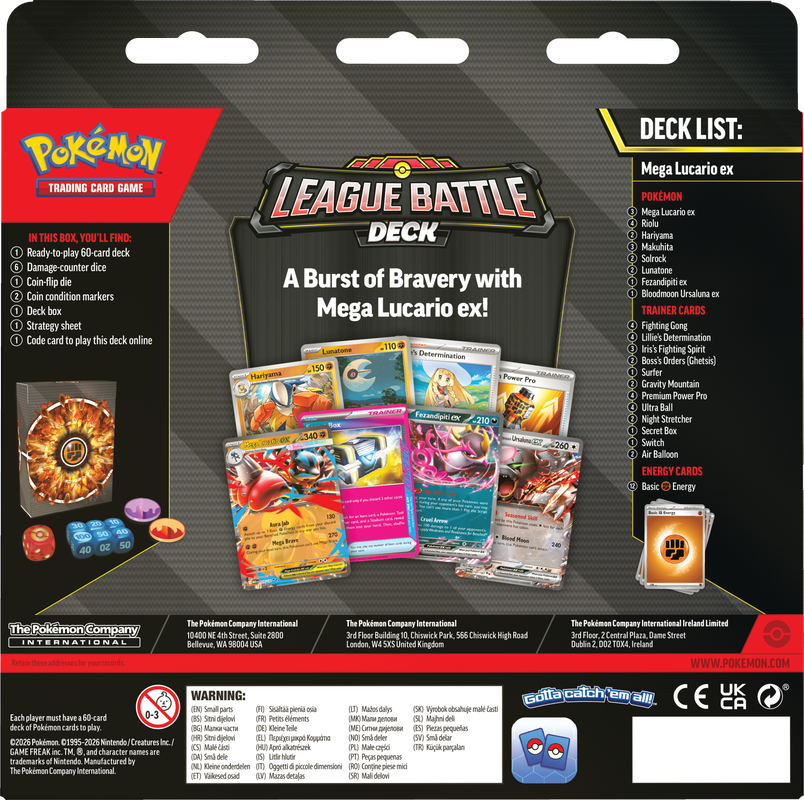 Mega Lucario ex League Battle Deck – reverso