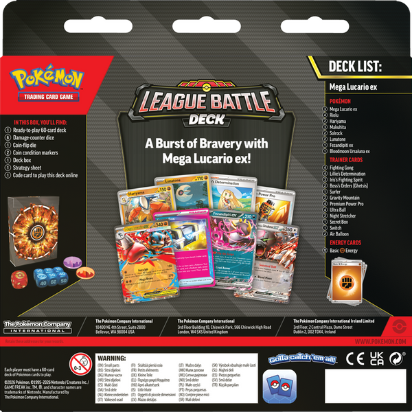 Mega Lucario ex League Battle Deck – reverso