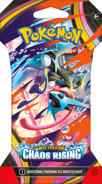 Chaos Rising Sleeved Booster – Inglés – Mega Greninja
