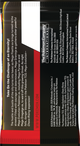 Chaos Rising Booster – Inglés – reverso del sobre
