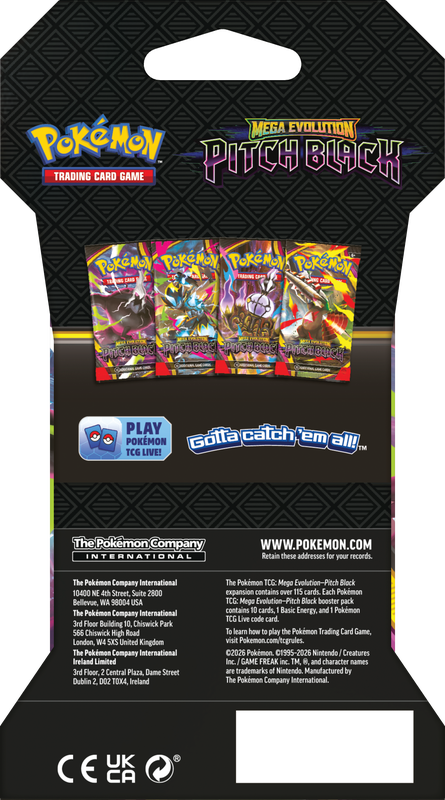 Pitch Black Sleeved Booster – Inglés – reverso