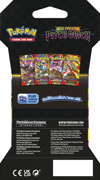 Pitch Black Sleeved Booster – Inglés – reverso