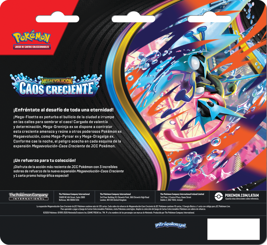 Chaos Rising 3-Pack Blister – Español – reverso