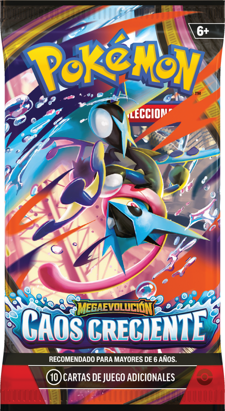 Chaos Rising 3-Pack Blister – Español – sobre Greninja