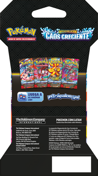 Chaos Rising Sleeved Booster – Español – reverso