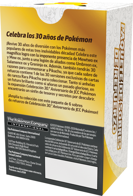 30th Celebration Booster Bundle – español – reverso