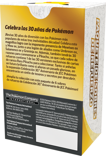 30th Celebration Booster Bundle – español – reverso