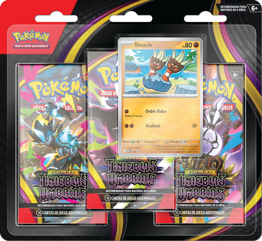 Pitch Black 3-Pack Blister – Español – frente