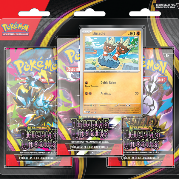 Pitch Black 3-Pack Blister – Español – frente