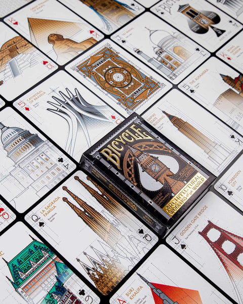 Naipes Bicycle Creatives - Architectual Wonders of the World