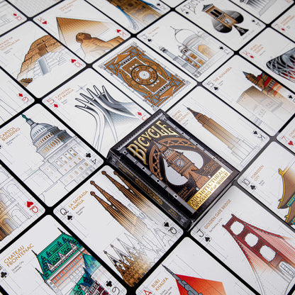 Naipes Bicycle Creatives - Architectual Wonders of the World