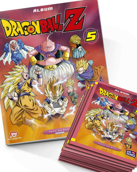 Pack Álbum + 25 sobres Dragon Ball Z 5 - Saga de Buu