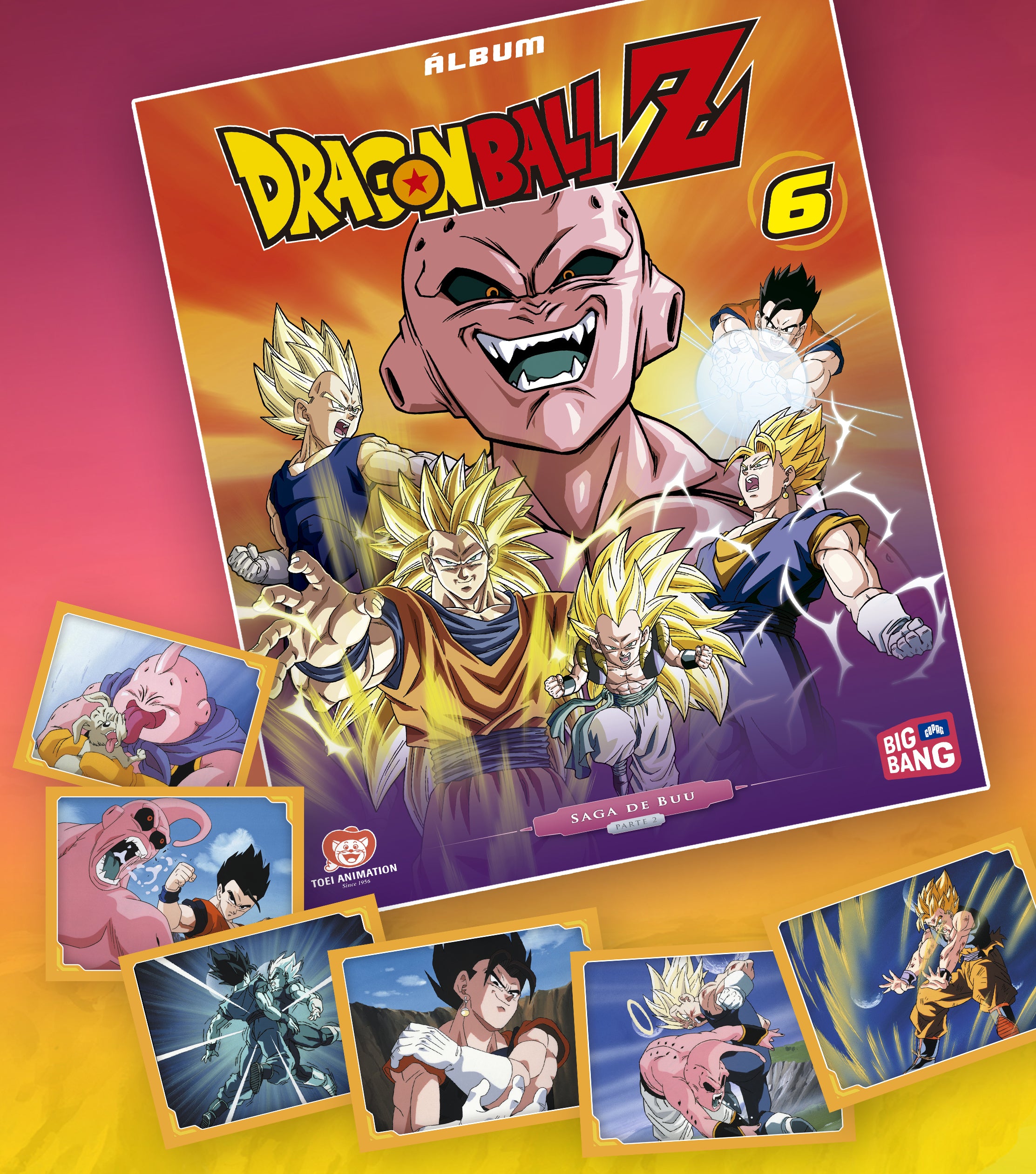 TAPA DURA álbum Dragon Ball Z 6 - Saga de Buu Parte 2 – Big Bang Copag