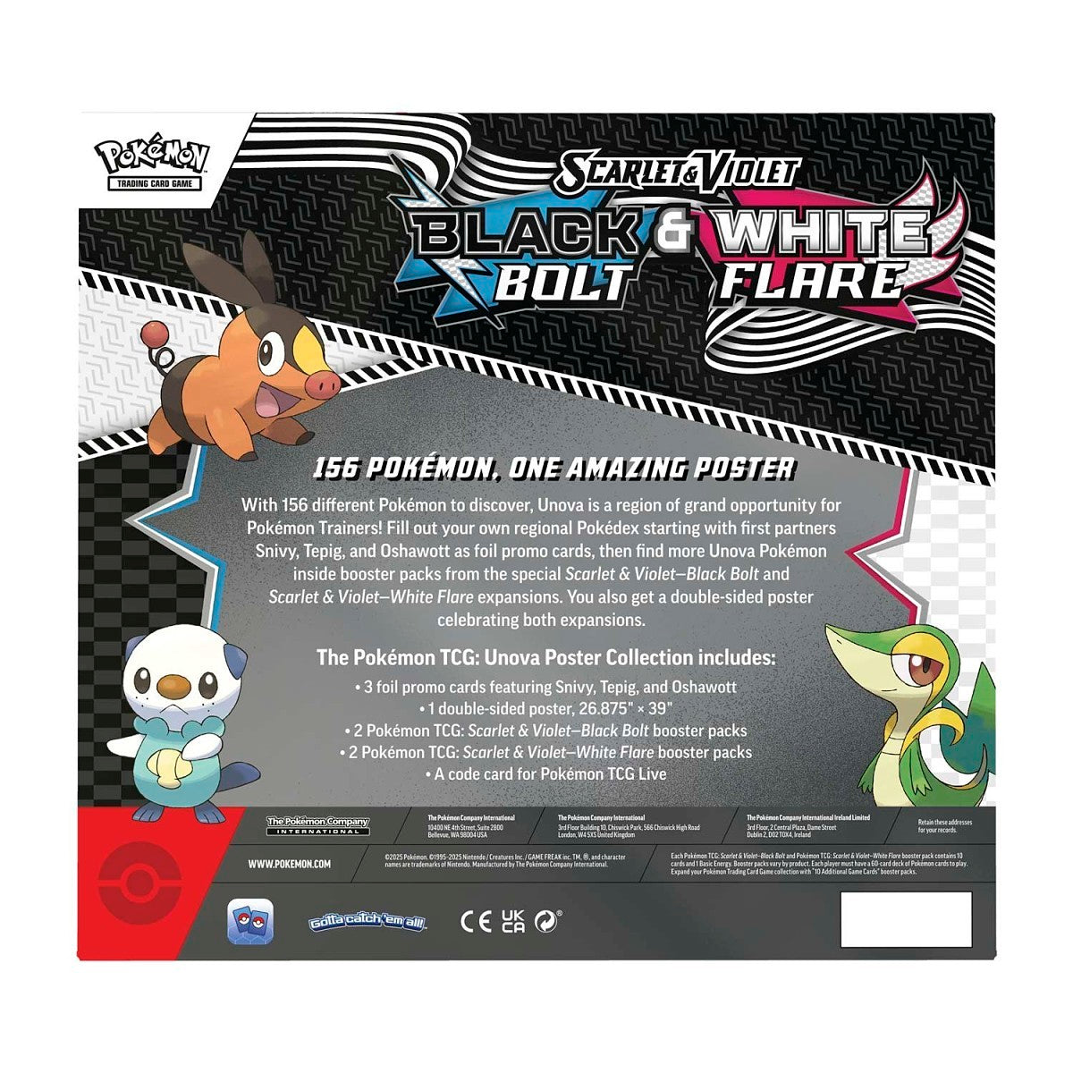 SV10.5 Black Bolt & White Flare - Unova Poster Collection ESPAÑOL