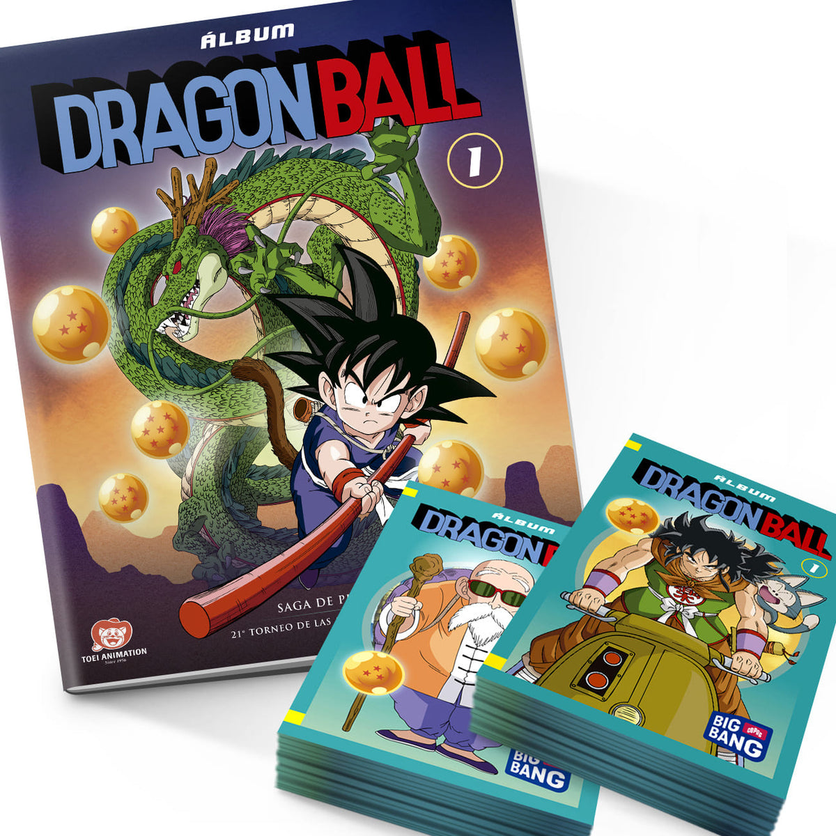 ÁLBUM + 50 sobres DRAGON BALL - "Saga de Pilaf"