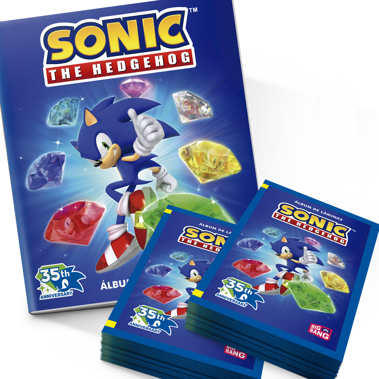 Álbum+50 sobres Sonic "The Hedgehog" 35° Aniversario (2025)