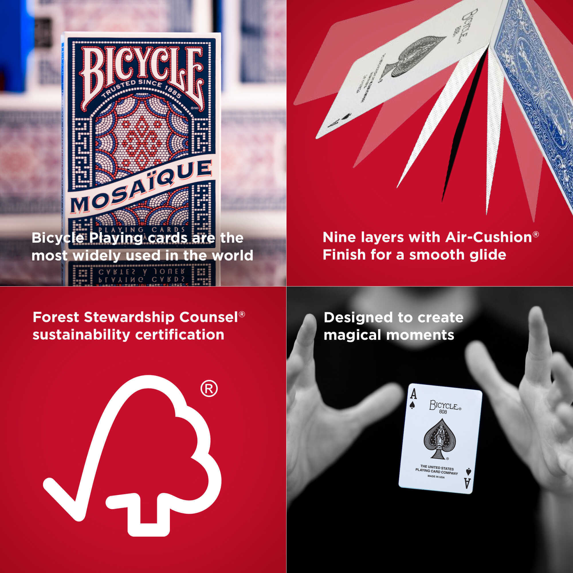 Naipes Bicycle Creatives - Mosaique