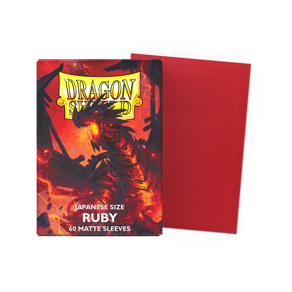 Dragon Shield Matte Ruby Japonés – caja