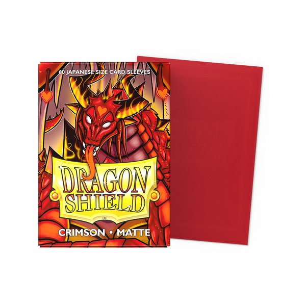Dragon Shield Matte Crimson Japonés – caja